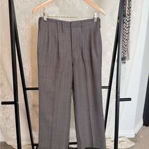 Gray Pinstripe Trousers